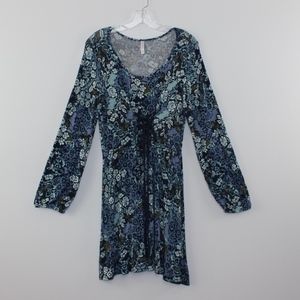 Xhilaration Dresses - Xhilaration Fits Flare Laced Front Floral Dress XL Xhilaration Dresses - Xhilaration Fits Flare Laced Front Floral Dress XL